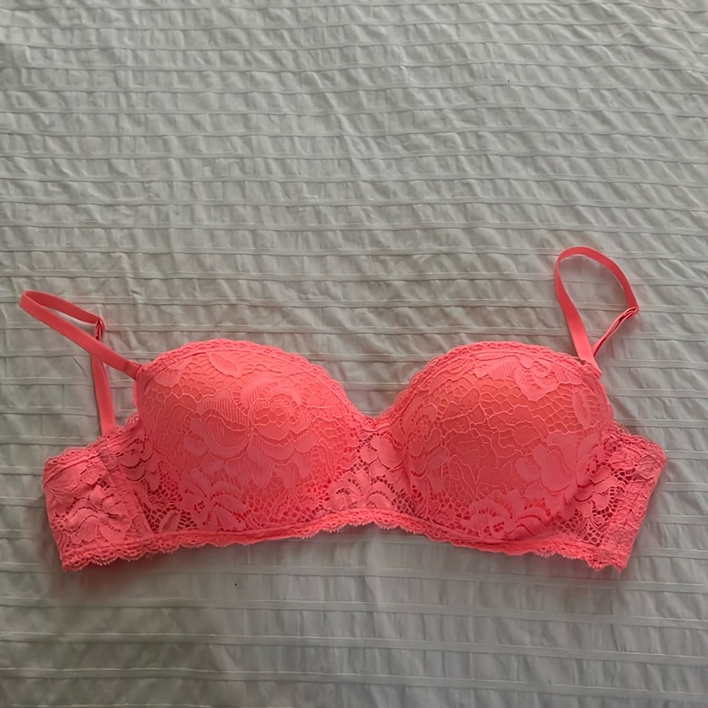 Sexy coral Lace bra